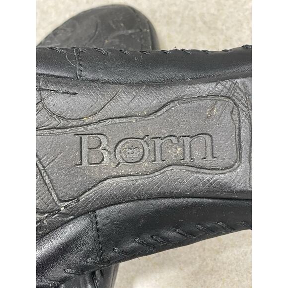 BORN Leather YARA Flats Ballet Women's US 8 /EU 39 Shoes Slip On Black - Picture 8 of 10